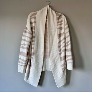 Varley Camrose Animal Print Zebra Cardigan